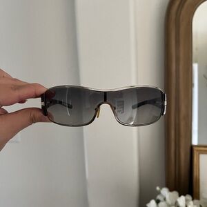 Prada Silver and Black Sunglasses